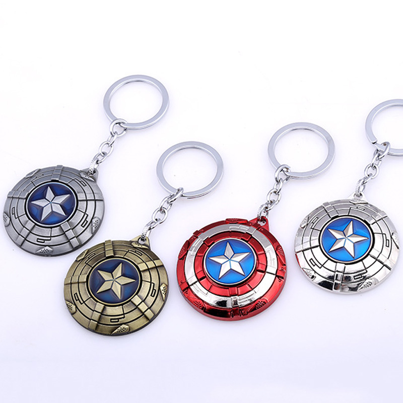 Captain America Shield Metal Caychain