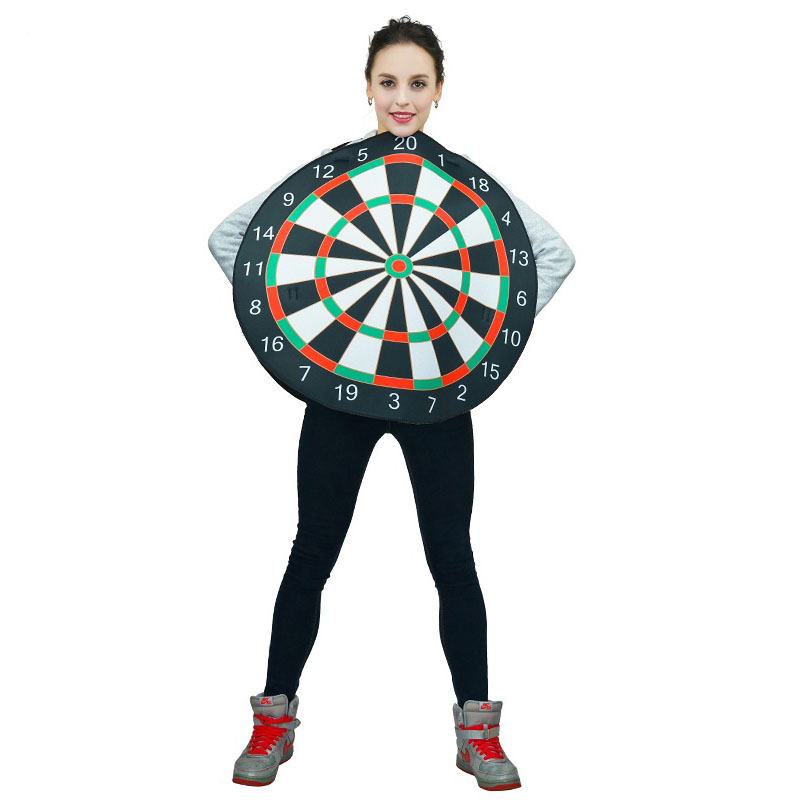 Двусторонний костюм вечеринки Dartboard
