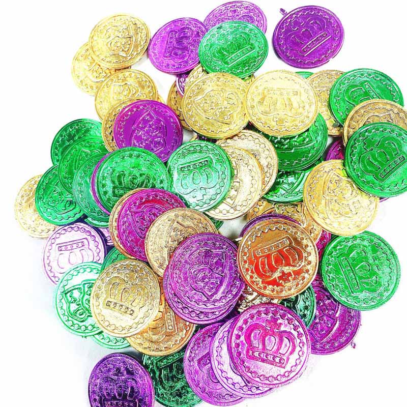 Пластиковые монеты Mardi Gras