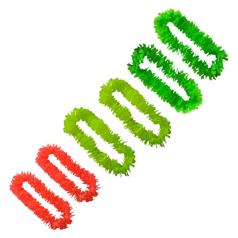 Разноцветные Гавайские гирлянды, украшения для тропической вечеринки